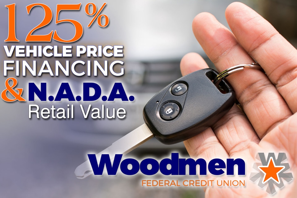 125% OF VEHICLE PRICE FINANCING